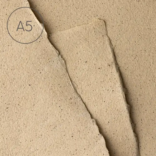 Papier czerpany gładki A5 - Kawa