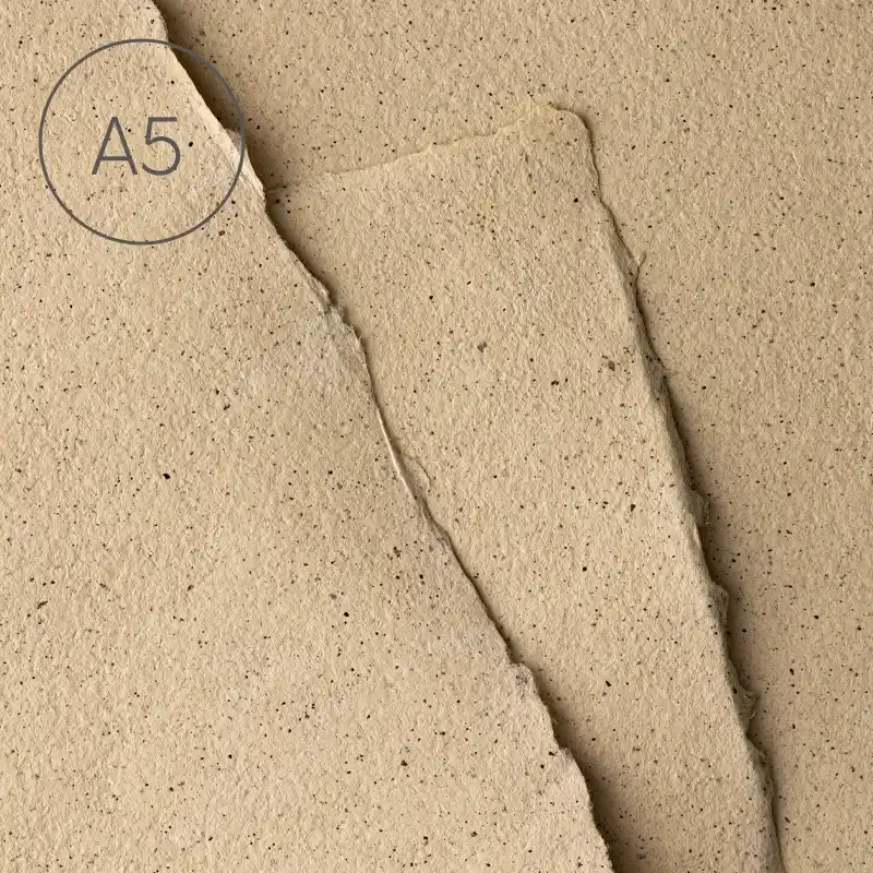 Papier czerpany gładki A5 - Kawa