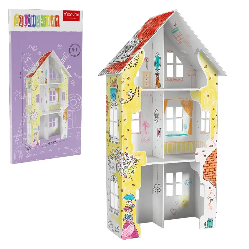 Domek kolorowanka XXL 3D Monumi ul. Fiołkowa 02