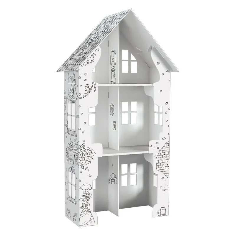 Domek kolorowanka XXL 3D Monumi ul. Fiołkowa 03