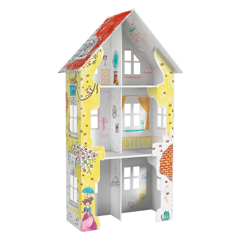 Domek kolorowanka XXL 3D Monumi ul. Fiołkowa 05