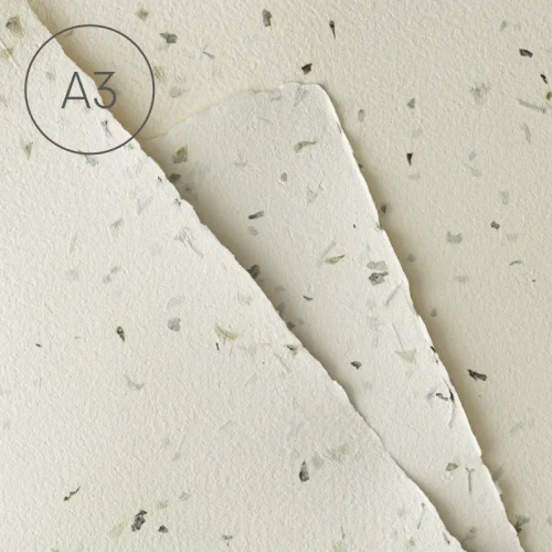 Papier czerpany A3 gładki Mięta