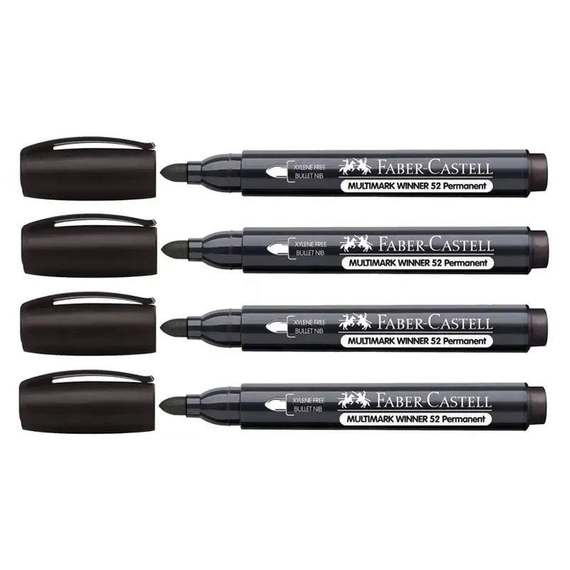 Markery permanentne Faber Castell Multimark Winner 52 - 4 szt. 04