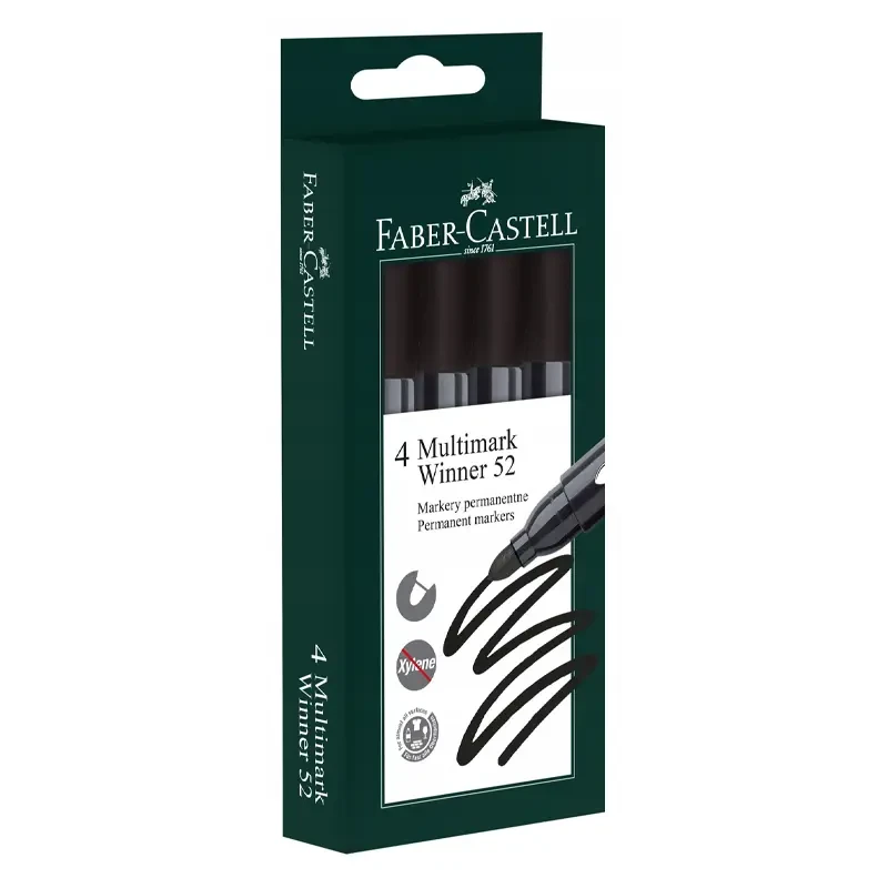 Markery permanentne Faber Castell Multimark Winner 52 - 4 szt. 03