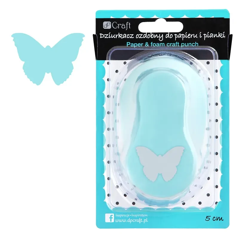 Dziurkacz ozdobny do papieru i pianki dpCraft 5 cm - motyl 01