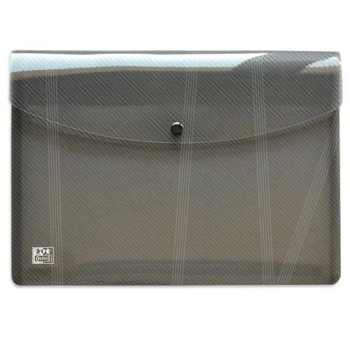 Teczka kopertowa Oxford A3 czarna przejrzysta 