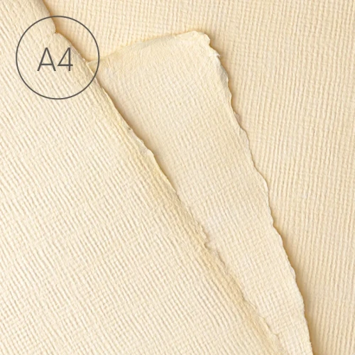 Papier czerpany A4 juta Ecru