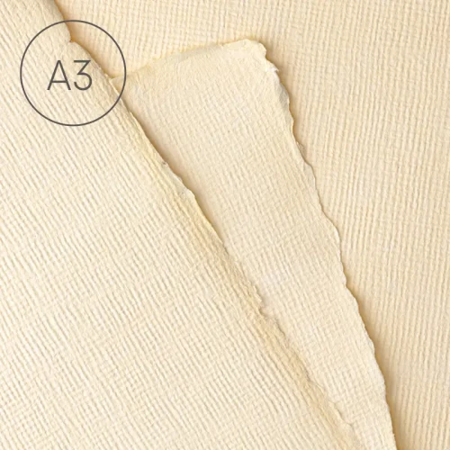 Papier czerpany A3 juta Ecru