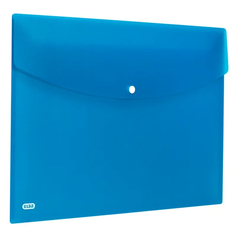 Teczka koperta Elba A3 niebieska przejrzysta 01
