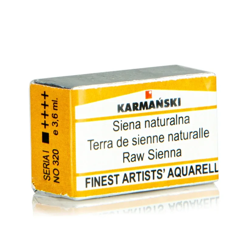 Farba akwarelowa Karmański kostka - 320 s1 Siena Naturalna 01