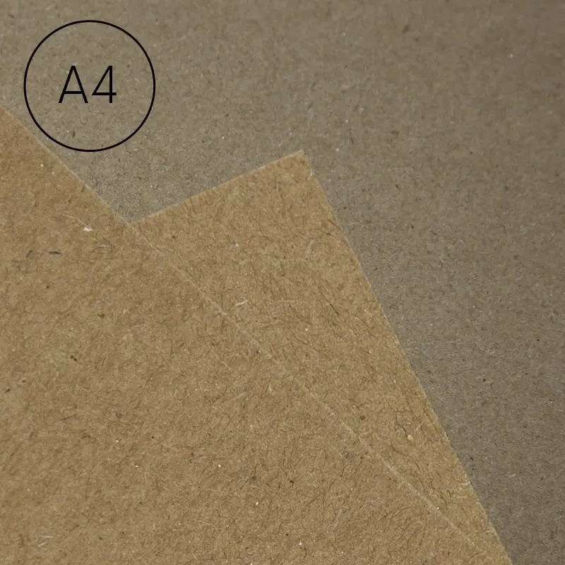 Papier ozdobny Kraft ciemnobeżowy - A4, 230 g, 20 szt. 02