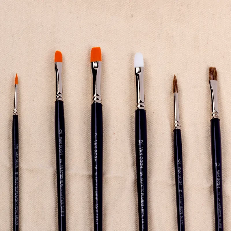 Zestaw pędzli do akwareli Van Gogh 6 szt. + piórnik 03