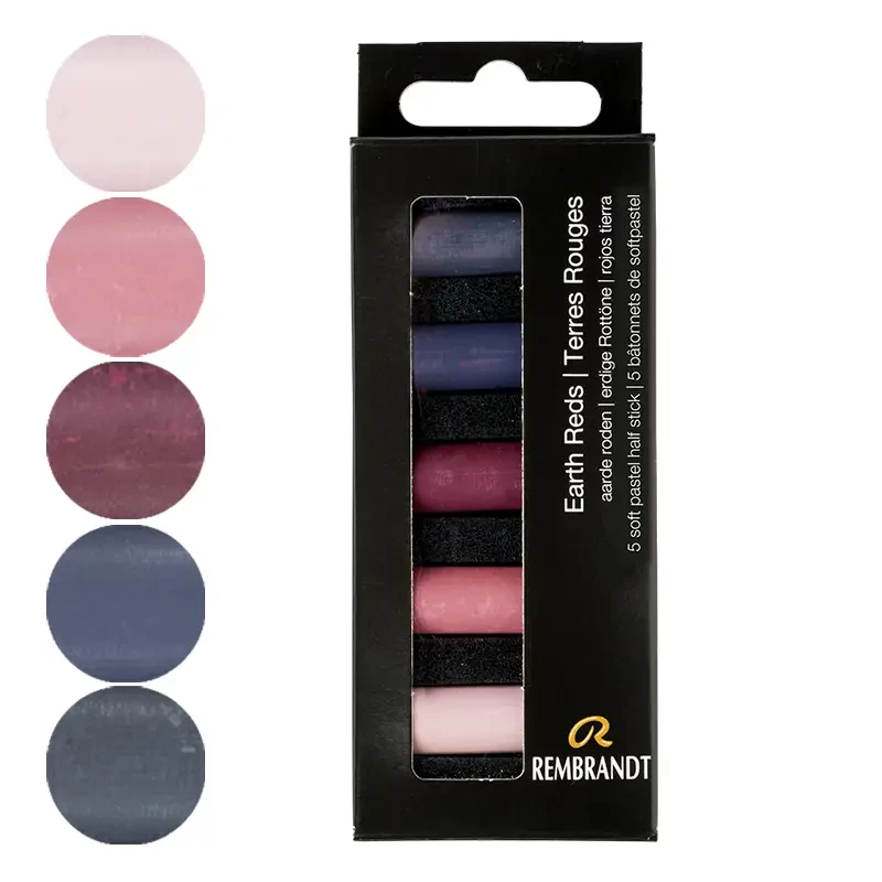 Pastele suche połówki Rembrandt Micro zestaw 5 szt. Earth Reds Set 02