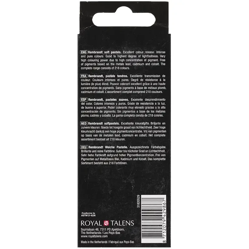 Pastele suche połówki Rembrandt Micro zestaw 5 szt. Earth Reds Set 04