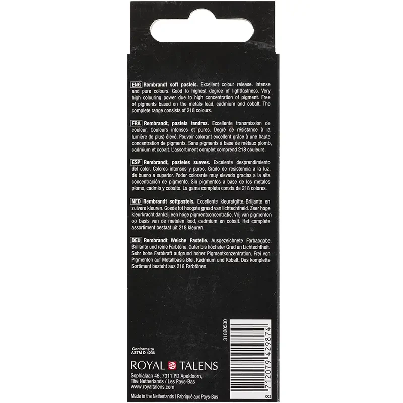 Pastele suche połówki Rembrandt Micro zestaw 5 szt. Storm Greys Set 04