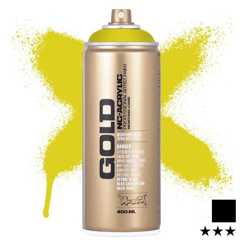 Farba w sprayu Montana Gold 400 ml G 1120 Banana Joe 01
