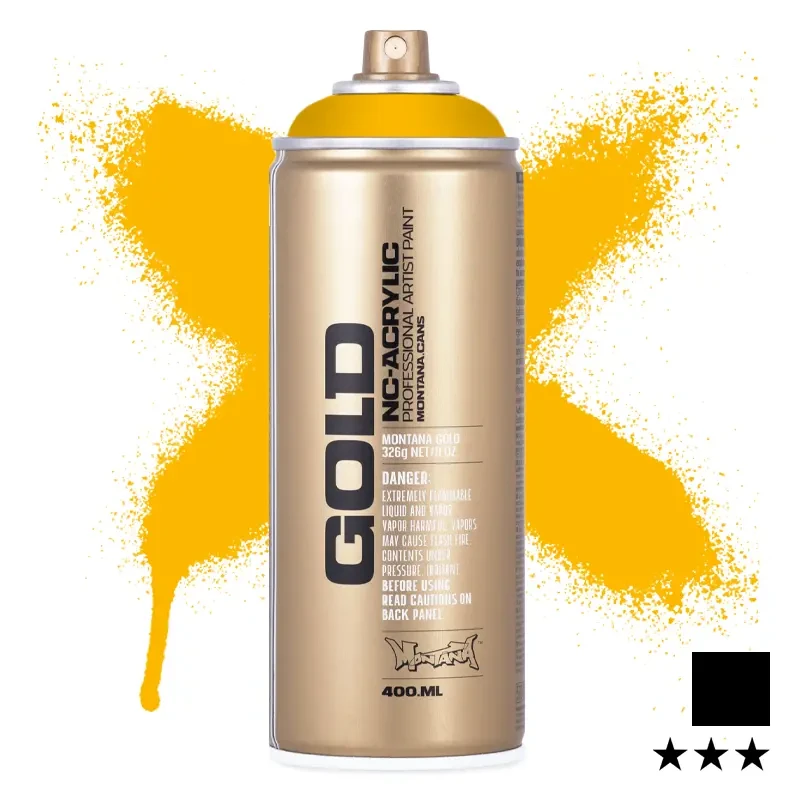 Farba w sprayu Montana Gold 400 ml G 1220 Yellow Cab 01