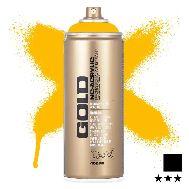 Farba w sprayu Montana Gold 400 ml Shock 1010 Yellow 01