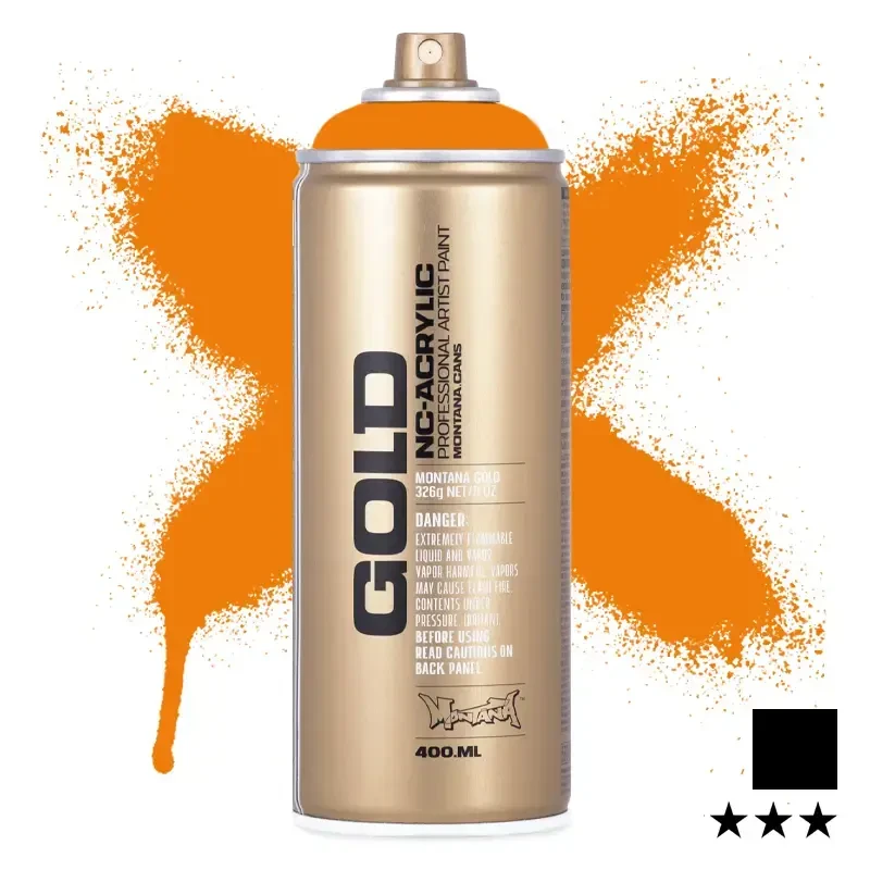 Farba w sprayu Montana Gold 400 ml Shock 2000 Orange Light 01