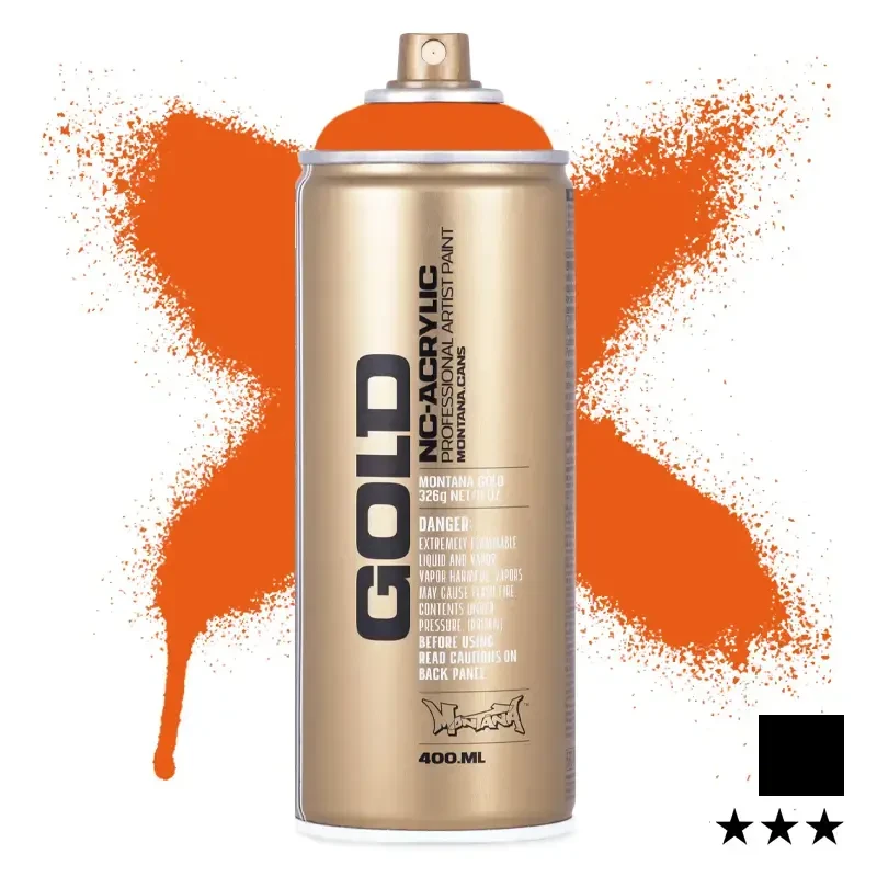 Farba w sprayu Montana Gold 400 ml Shock 2010 Orange 01