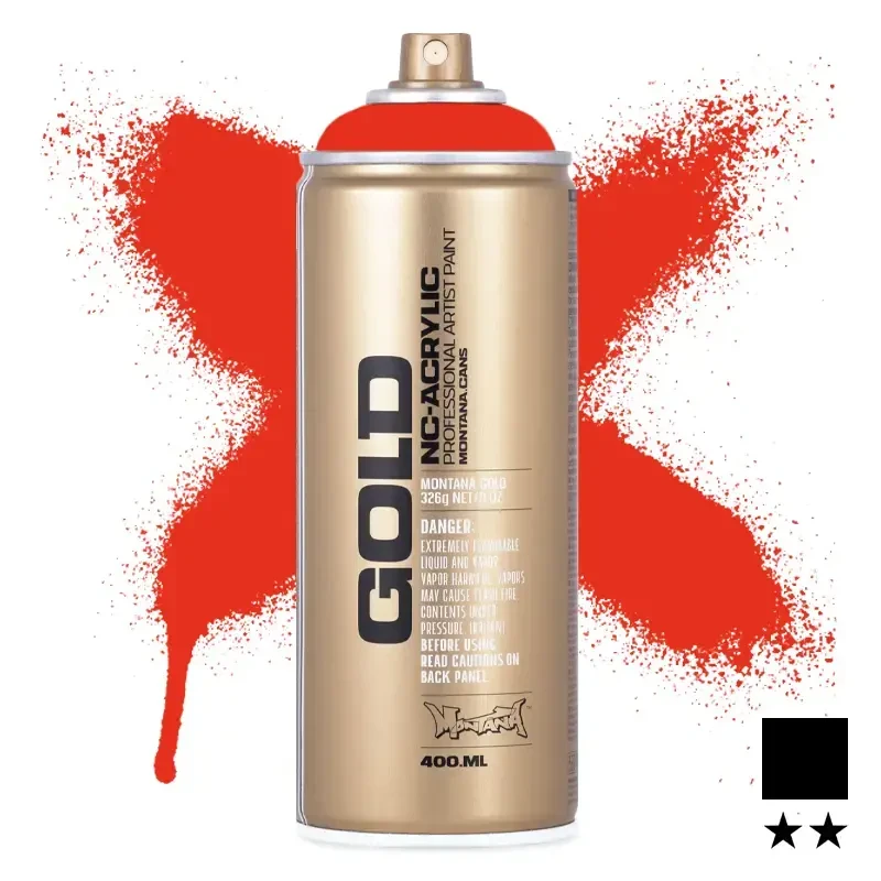 Farba w sprayu Montana Gold 400 ml Shock 2020 Orange Dark 01