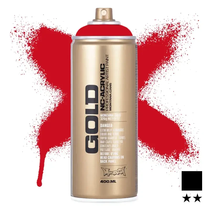Farba w sprayu Montana Gold 400 ml Shock 3000 Red 01