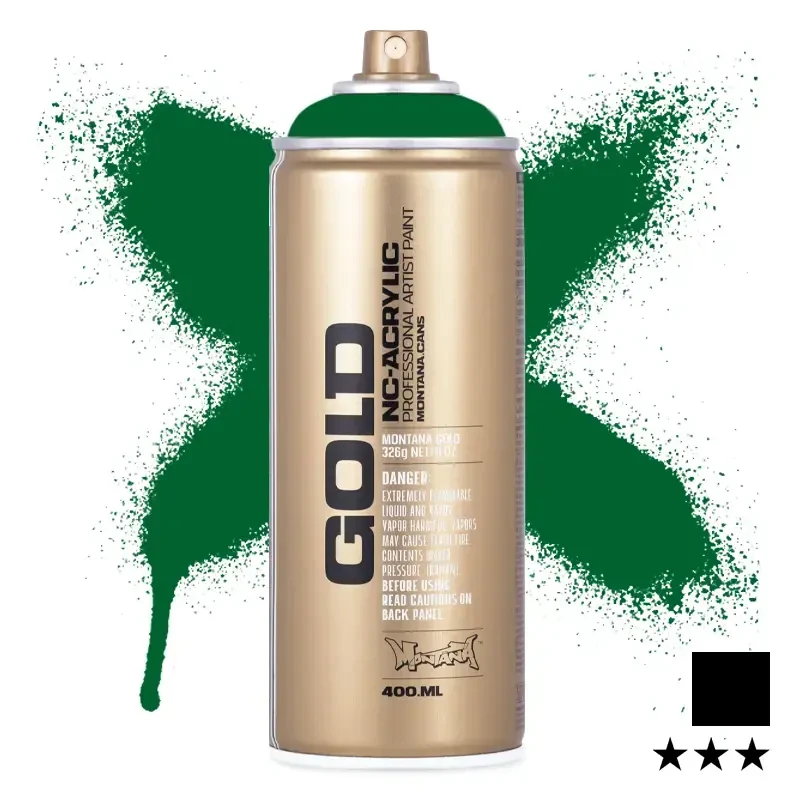 Farba w sprayu Montana Gold 400 ml Shock 6020 Green Dark 01