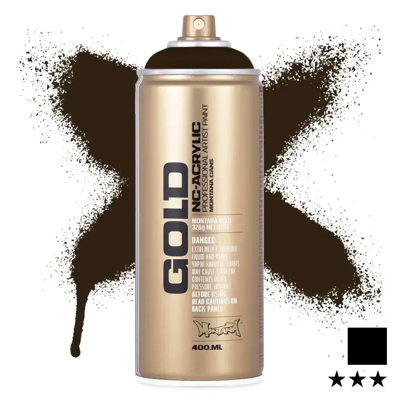 Farba w sprayu Montana Gold 400 ml Shock 8020 Brown Dark 01