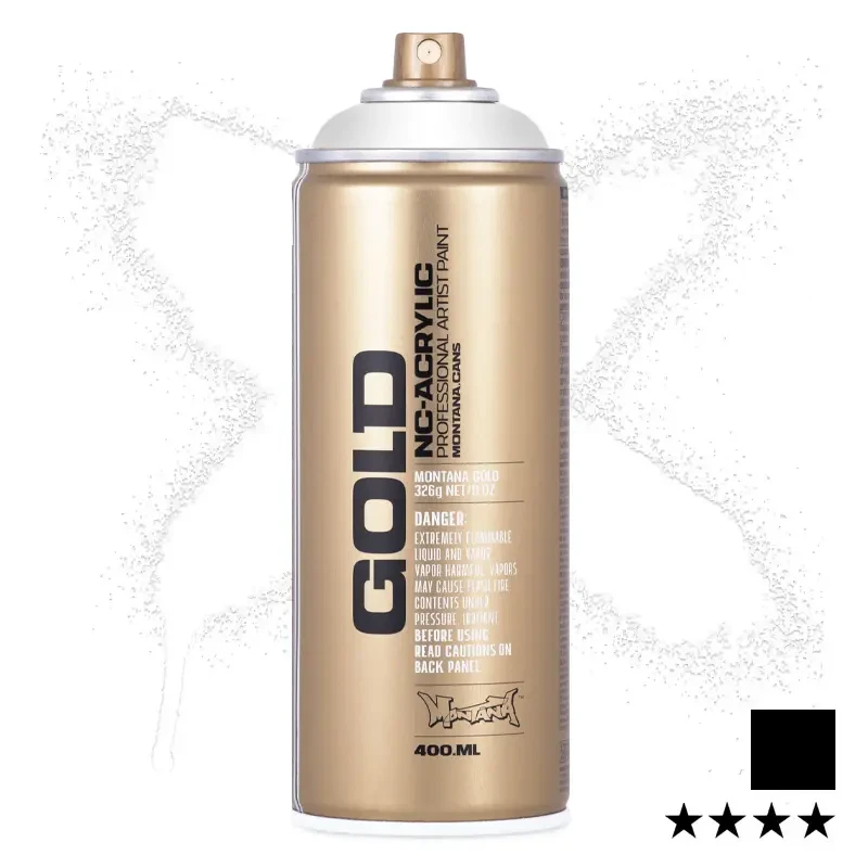 Farba w sprayu Montana Gold 400 ml Shock 9100 White 01
