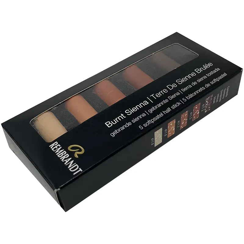 Pastele suche połówki Rembrandt Micro zestaw 5 szt. Burnt Sienna Set 03