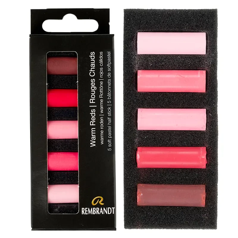 Pastele suche połówki Rembrandt Micro zestaw 5 szt. Warm Reds Set 01