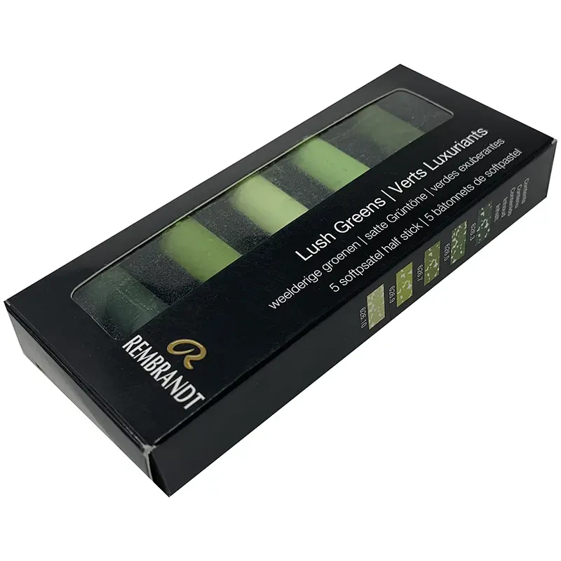 Pastele suche połówki Rembrandt Micro zestaw 5 szt. Lush Greens Set 03
