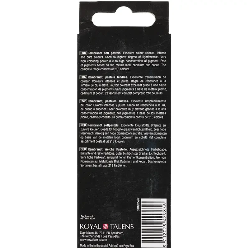 Pastele suche połówki Rembrandt Micro zestaw 5 szt. Lush Greens Set 04