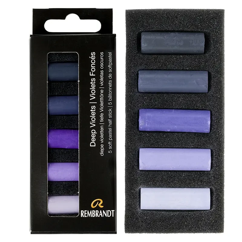 Pastele suche połówki Rembrandt Micro zestaw 5 szt. Deep Violets Set 01