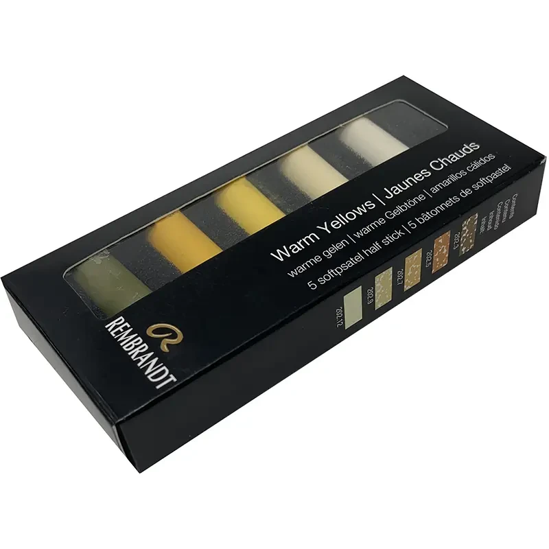 Pastele suche połówki Rembrandt Micro zestaw 5 szt. Warm Yellows Set 03