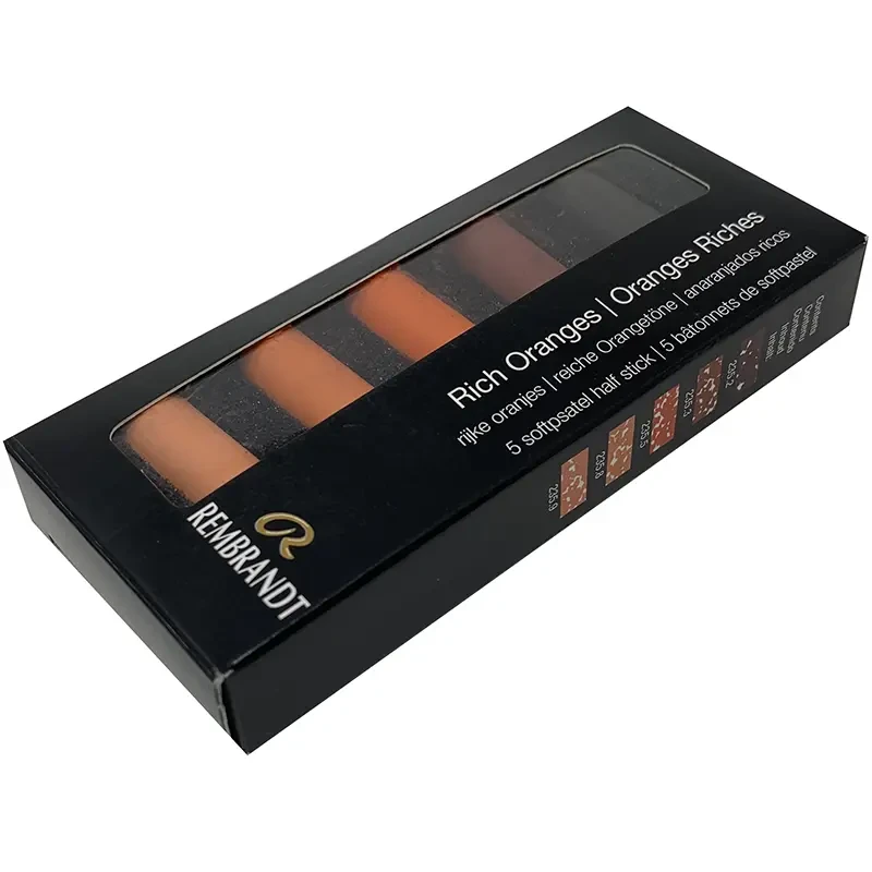 Pastele suche połówki Rembrandt Micro zestaw 5 szt. Rich Oranges Set 03