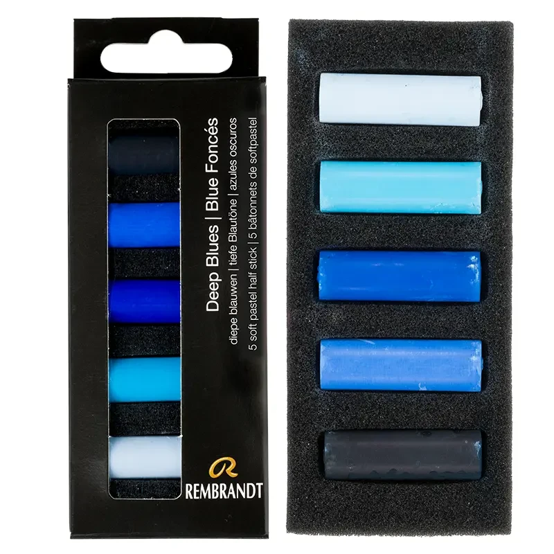 Pastele suche połówki Rembrandt Micro zestaw 5 szt. Deep Blues Set 01