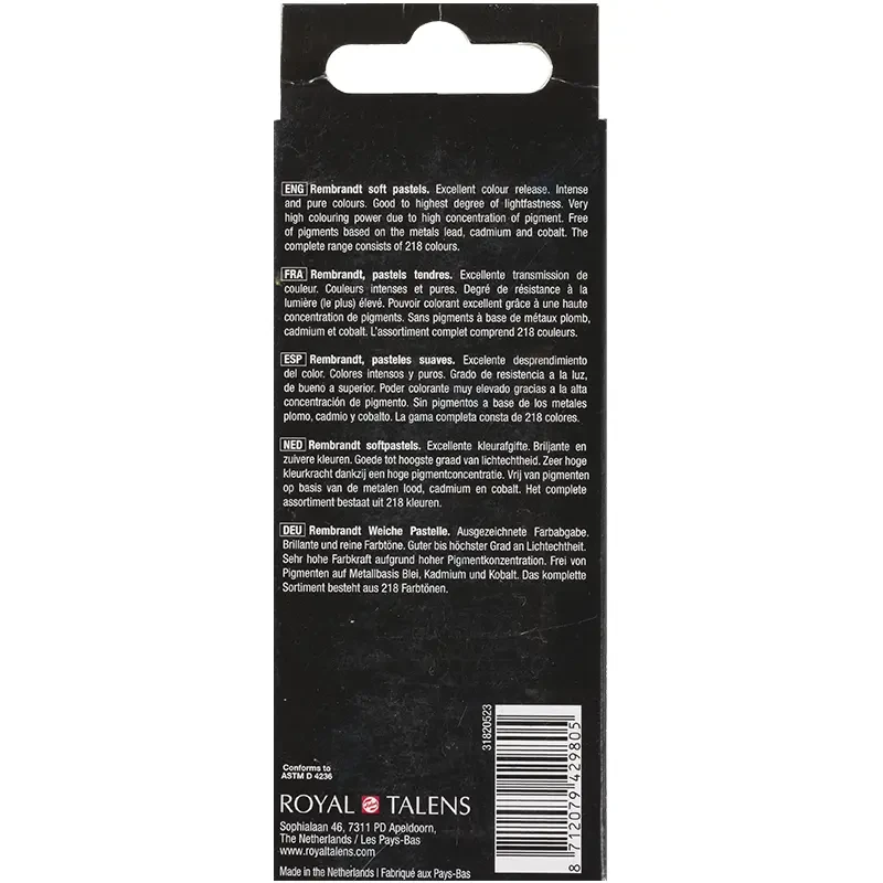 Pastele suche połówki Rembrandt Micro zestaw 5 szt. Deep Blues Set 04