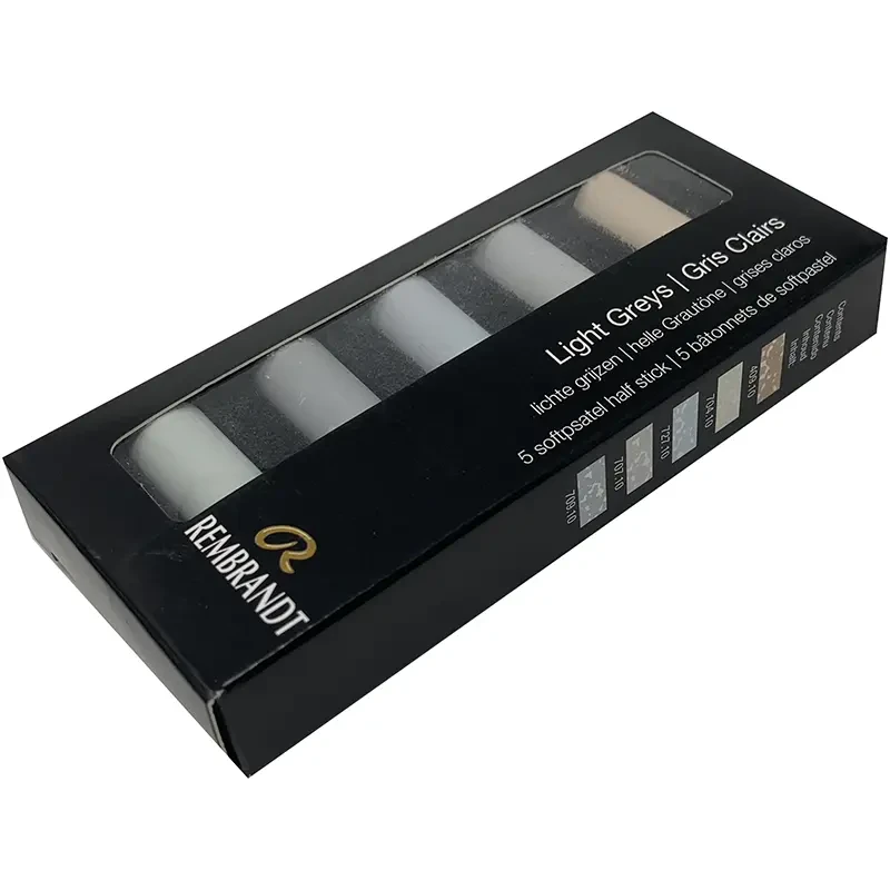 Pastele suche połówki Rembrandt Micro zestaw 5 szt. Light Greys Set 03