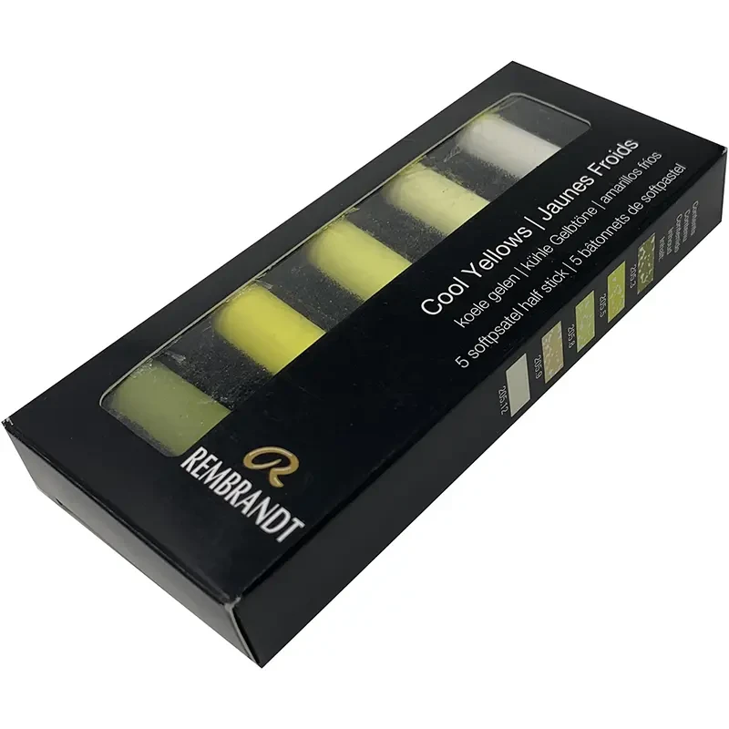 Pastele suche połówki Rembrandt Micro zestaw 5 szt. Cool Yellows Set 03