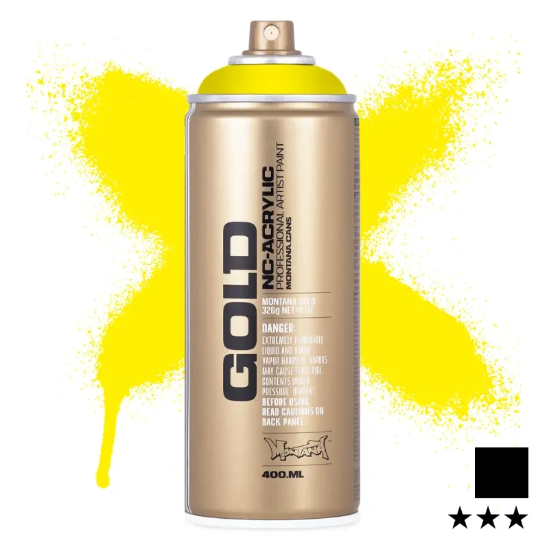 Farba w sprayu Montana Gold 400 ml Process 1000 100% Yellow 01
