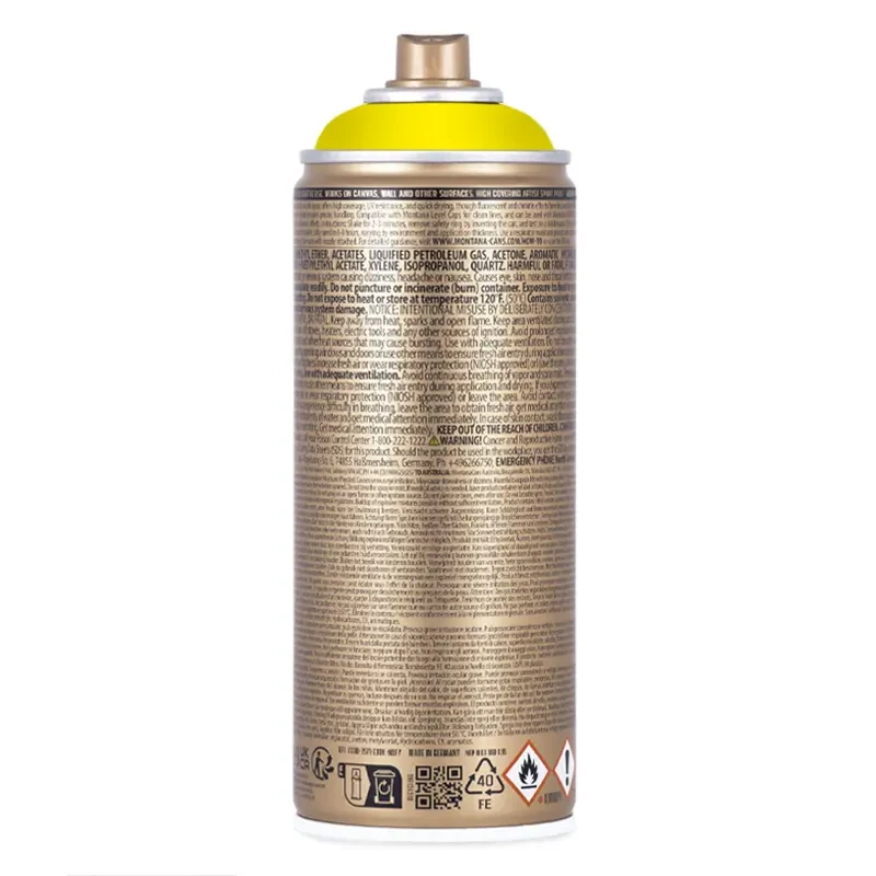 Farba w sprayu Montana Gold 400 ml Process 1000 100% Yellow  07