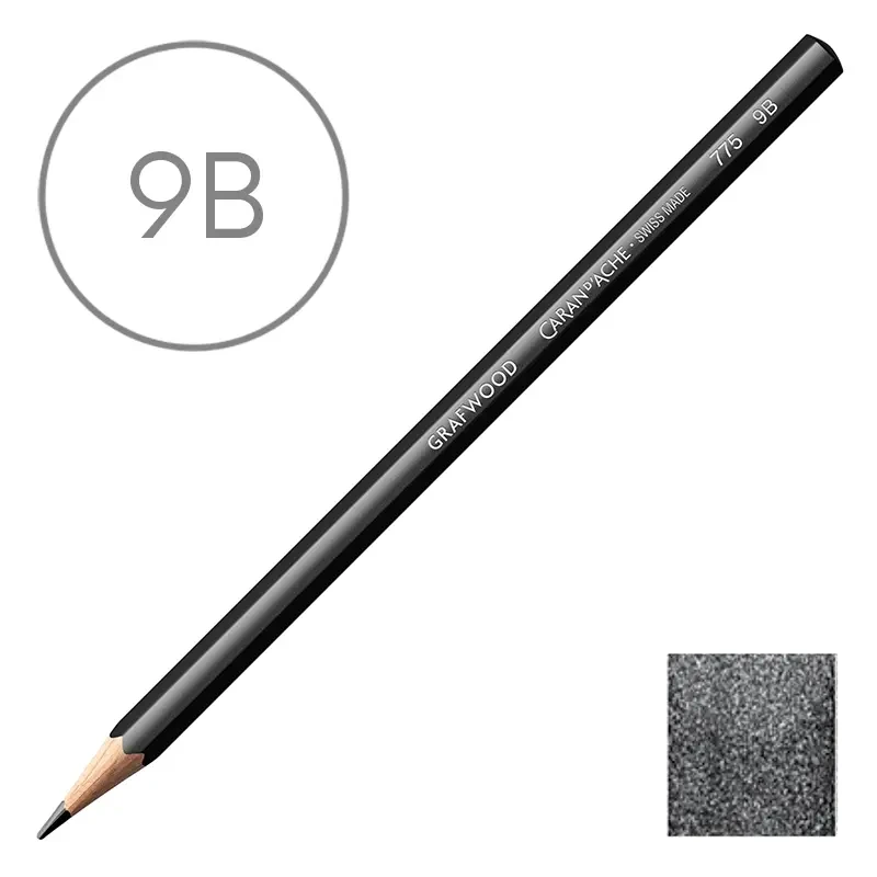 Ołówek Caran d Ache 775 Grafwood 9B 01
