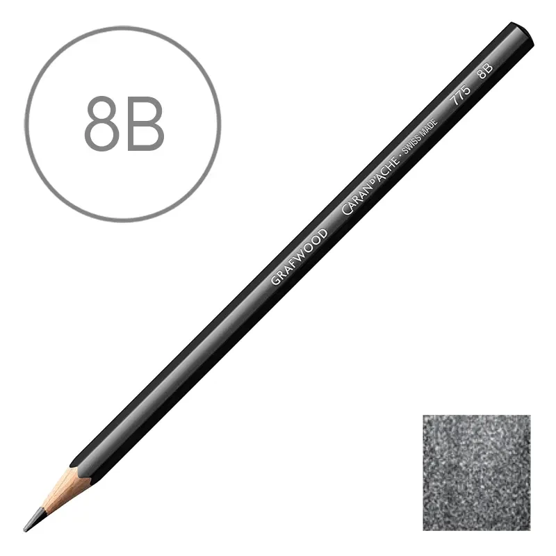 Ołówek Caran d Ache 775 Grafwood 8B 01
