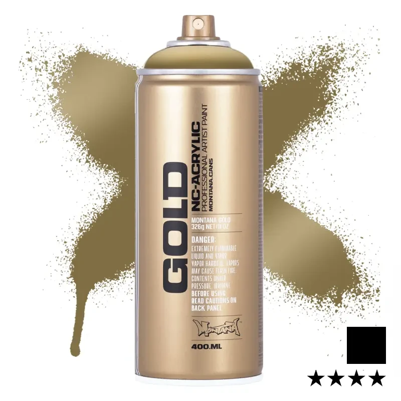 Farba w sprayu Montana Gold 400 ml Metallic 3010 Gold Matt 01