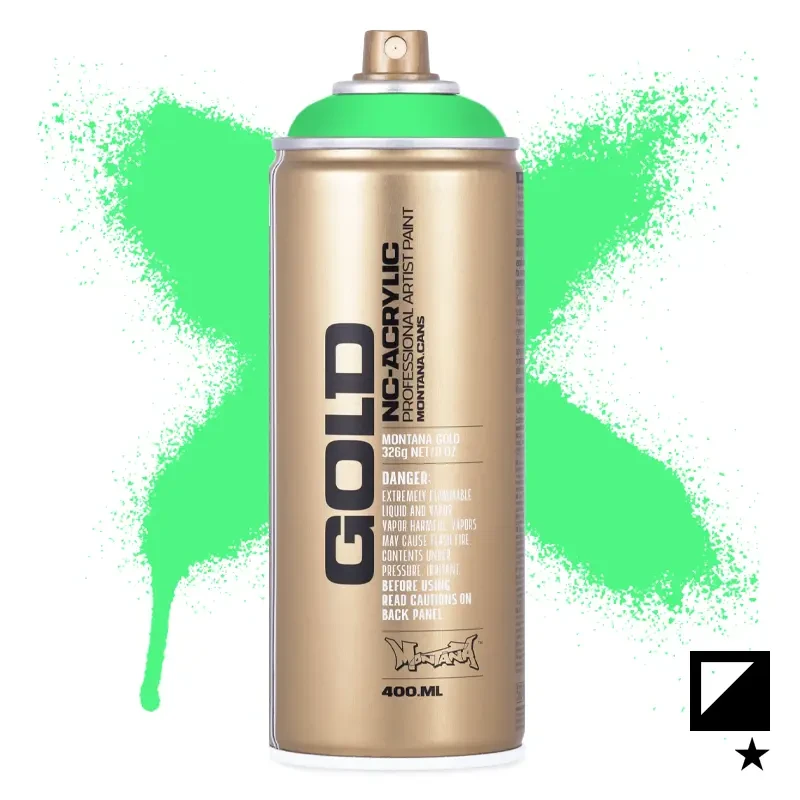 Farba w sprayu Montana Gold 400 ml Fluorescent 6000 Acid Green 01