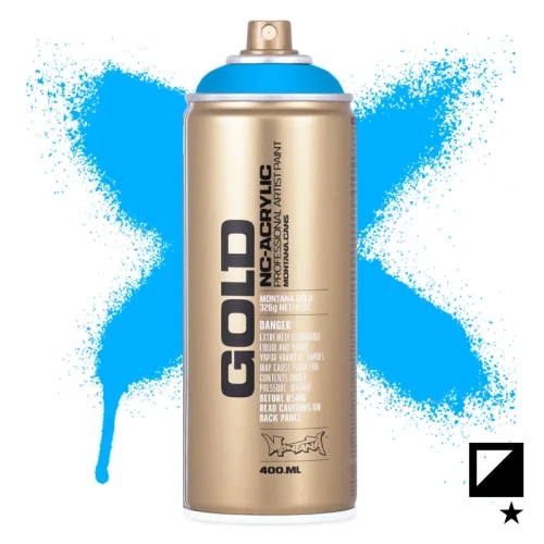Farba w sprayu Montana Gold 400 ml Fluorescent  5000 Flame Blue