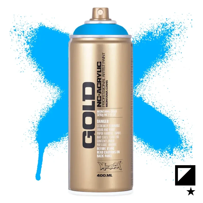 Farba w sprayu Montana Gold 400 ml Fluorescent 5000 Flame Blue 01