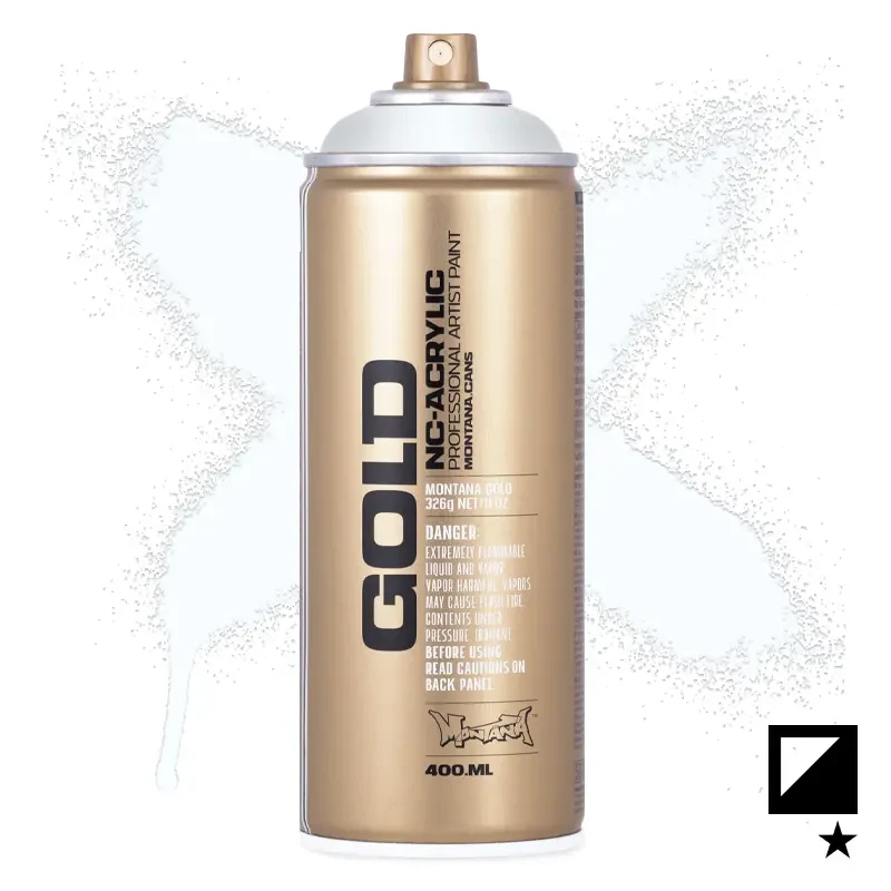Farba w sprayu Montana Gold 400 ml Fluorescent 9100 Disco White 01