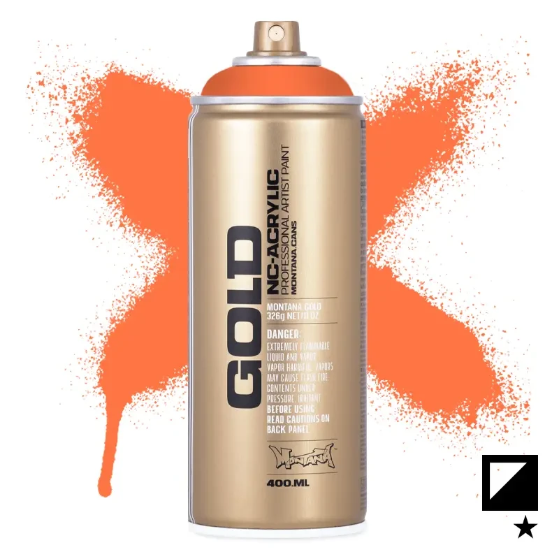 Farba w sprayu Montana Gold 400 ml Fluorescent 2000 Power Orange 01